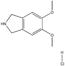 5,6-DIMETHOXYISOINDOLINE HYDROCHLORIDE分子式结构图