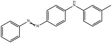 N-(3-甲苯基)-N-[(4-苯基偶氮)苯基]胺分子式结构图