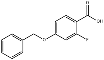 4-苄氧基-2-氟苯甲酸分子式结构图