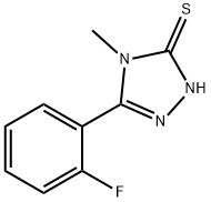 5-(2-氟苯基)-4-甲基-4H-1,2,4-三唑-3-硫醇分子式结构图