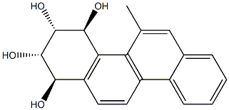 (1α,2β,3β,4α)-1,2,3,4-Tetrahydro-5-Methyl-1,2,3,4-chrysenetetrol分子式结构图