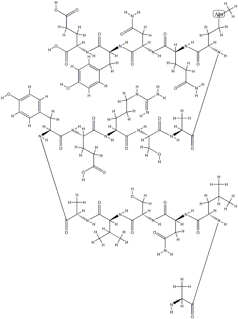 beta-preprotachykinin (111-126)分子式结构图