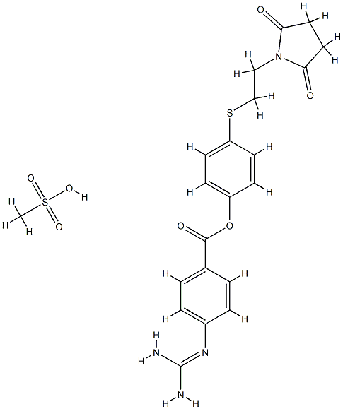 PATAMOSTAT MESYLATE分子式结构图