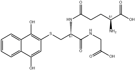 3-(glutathion-S-yl)-1,4-naphthoquinone分子式结构图