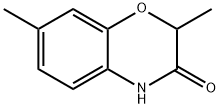 2,7-DiMethyl-2,4-dihydro-1,4-benzoxazin-3-one分子式结构图