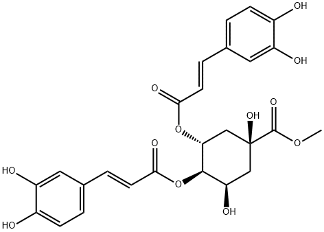 3,4-O-二咖啡酰基奎宁酸甲酯分子式结构图