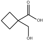 1-(羟甲基)环丁烷甲酸分子式结构图