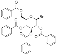 2,3,4,6-TETRA-O-BENZOYL-BETA-D-GLUCOPYRANOSYL BROMIDE分子式结构图