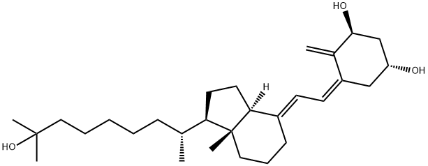 24,24-dihomo-1,25-dihydroxycholecalciferol分子式结构图