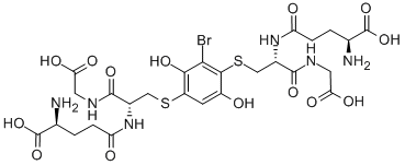 2-bromo-(diglutathion-S-yl)hydroquinone分子式结构图