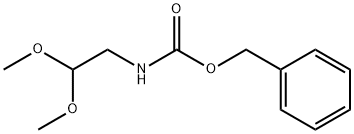 2-(CBZ-氨基)乙醛缩二甲醇分子式结构图