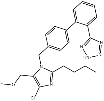 氯沙坦甲醚分子式结构图