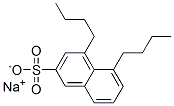 4,5-Dibutyl-2-naphthalenesulfonic acid sodium salt分子式结构图