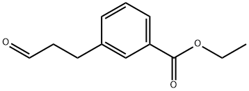 3-(3-氧代丙基)苯甲酸乙酯分子式结构图