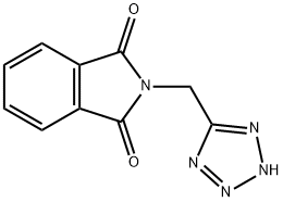 2-(1H-Tetrazol-5-ylmethyl)-1H-isoindole-1,3(2H)-dione分子式结构图