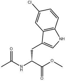 (R)-N-乙酰基-5-氯色氨酸甲酯分子式结构图