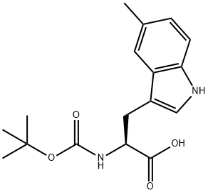 BOC-5-甲基-L-色氨酸分子式结构图