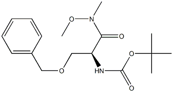 1,1-二甲基乙基 N-[(1S)-2-(甲氧基甲基氨基)-2-氧代-1-[(苯基甲氧基)甲基]乙基]氨基甲酸酯分子式结构图