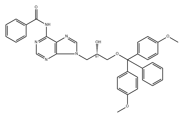 (S)-DMT-glycidol-A(Bz)分子式结构图