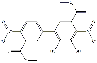 Benzoic acid, 3,3'-dithiobis[6-nitro-, diMethyl ester分子式结构图