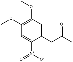 1-(4,5-二甲氧基-2-硝基苯基)丙-2-酮分子式结构图