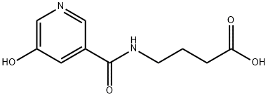 4-([(5-HYDROXYPYRIDIN-3-YL) CARBONYL] AMINO) BUTANOIC ACID分子式结构图