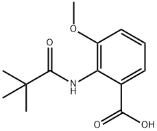 3-methoxy-2-pivalamidobenzoic acid分子式结构图