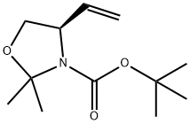 (R)-N-BOC-2,2-二甲基-4-乙烯基噁唑烷分子式结构图