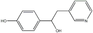 ALPHA-(4-羟基苯基)-3-吡啶乙醇分子式结构图