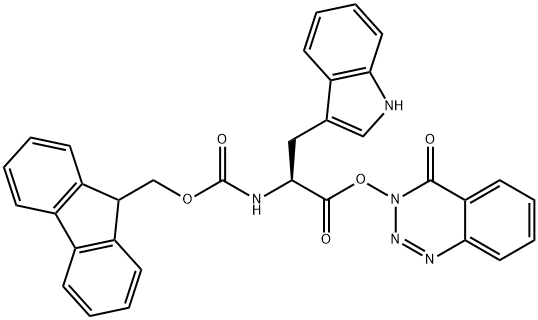 Fmoc-Trp-ODhbt分子式结构图