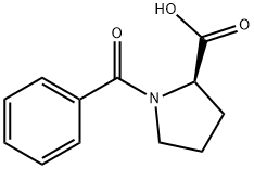 (2R)-1-苯甲酰吡咯烷-2-羧酸分子式结构图