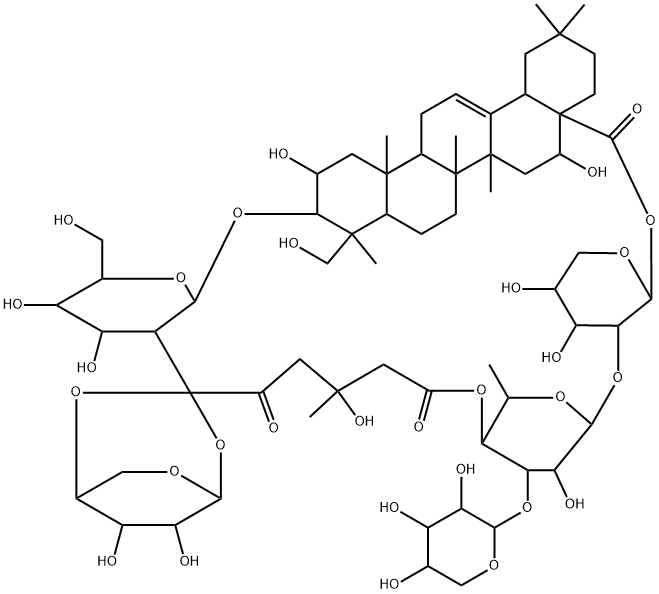 土贝母苷乙分子式结构图