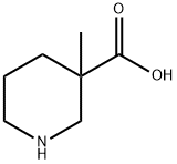 3-甲基-3-哌啶羧酸分子式结构图