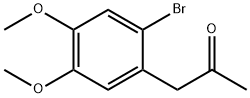 1-(2-溴-4,5-二甲氧基苯基)丙烷-2-酮分子式结构图