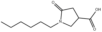 1-己基-5-氧代吡咯烷-3-羧酸分子式结构图