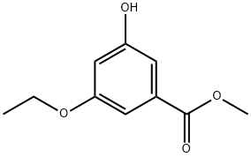 甲基3-乙氧基-5-羟基苯甲酸分子式结构图