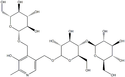 4'-O-(glucosyl)-5'-O-(cellobiosyl)pyridoxine分子式结构图