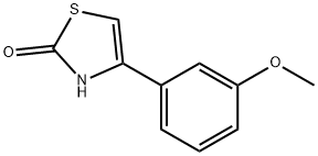 4-(3-甲氧基苯基)-2,3-二氢-1,3-噻唑-2-酮分子式结构图