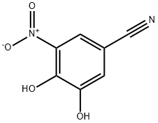 3,4-dihydroxy-5-nitro-benzonitrile分子式结构图