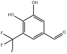 Benzaldehyde, 3,4-dihydroxy-5-(trifluoromethyl)- (9CI)分子式结构图