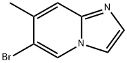 6-溴-7-甲基咪唑并[1,2-a]吡啶分子式结构图