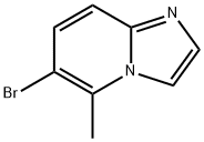 6-溴-5-甲基咪唑并[1,2-A]吡啶分子式结构图