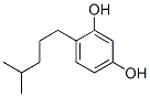 1-(2,4-Dihydroxyphenyl)-4-methylpentane分子式结构图