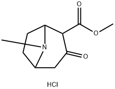 2-甲氧羰基-3-托品酮盐酸盐分子式结构图