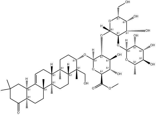 大豆皂苷BE甲酯分子式结构图