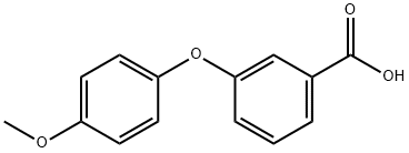 3-(4-甲氧基苯氧基)苯甲酸分子式结构图