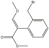 (E)-2-[2-(溴甲基)苯基]-3-甲氧基丙烯酸甲酯分子式结构图