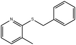 3-METHYL-2-[(PHENYLMETHYL)THIO]PYRIDINE分子式结构图