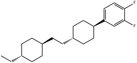 1 2-DIFLUORO-4-(4-(2-(4-ETHYLCYCLOHEXYL)ETHYL)CYCLOHEXYL)BENZENE分子式结构图