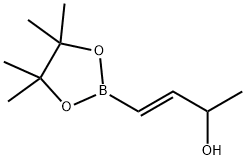 (E)-4-(4,4,5,5-四甲基-1,3,2-二氧杂硼烷-2-基)丁-3-烯-2-醇分子式结构图